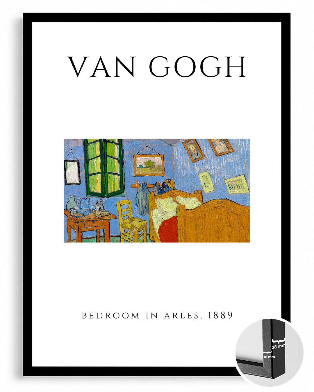 Arlesteki Yatak Odası - Vincent van Gogh - 1889 Poster Tablosu
