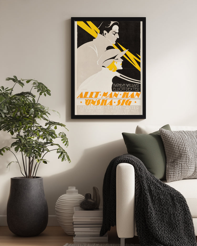 Art Deco Film Poster Tablosu