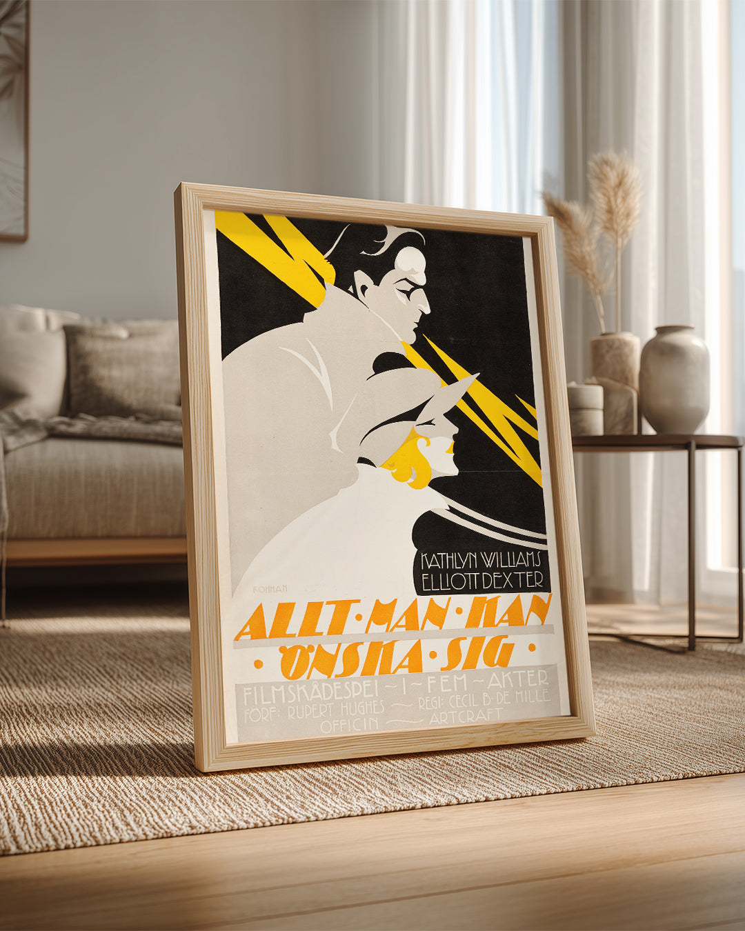 Art Deco Film Poster Tablosu