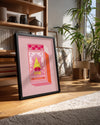 Aşk Kibritleri - Pembe Romantik Tasarım Poster Tablosu