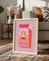 Aşk Kibritleri - Pembe Romantik Tasarım Poster Tablosu