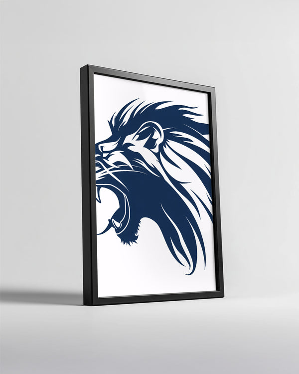 Aslan - Gururlu Aslan Yüzü Poster Tablosu