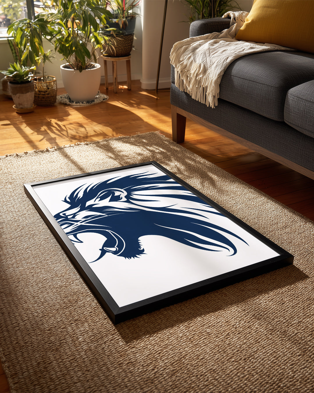 Aslan - Gururlu Aslan Yüzü Poster Tablosu