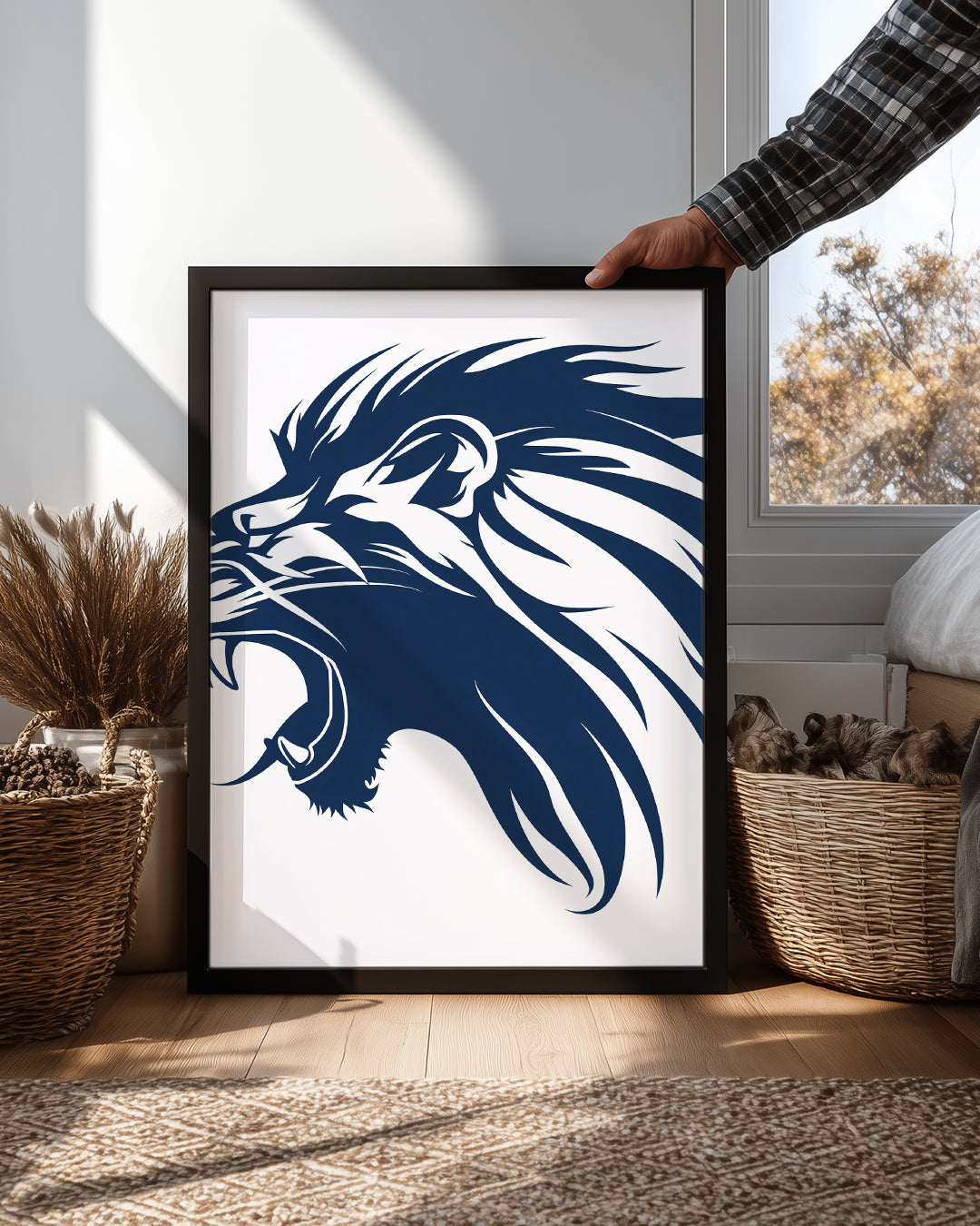 Aslan - Gururlu Aslan Yüzü Poster Tablosu