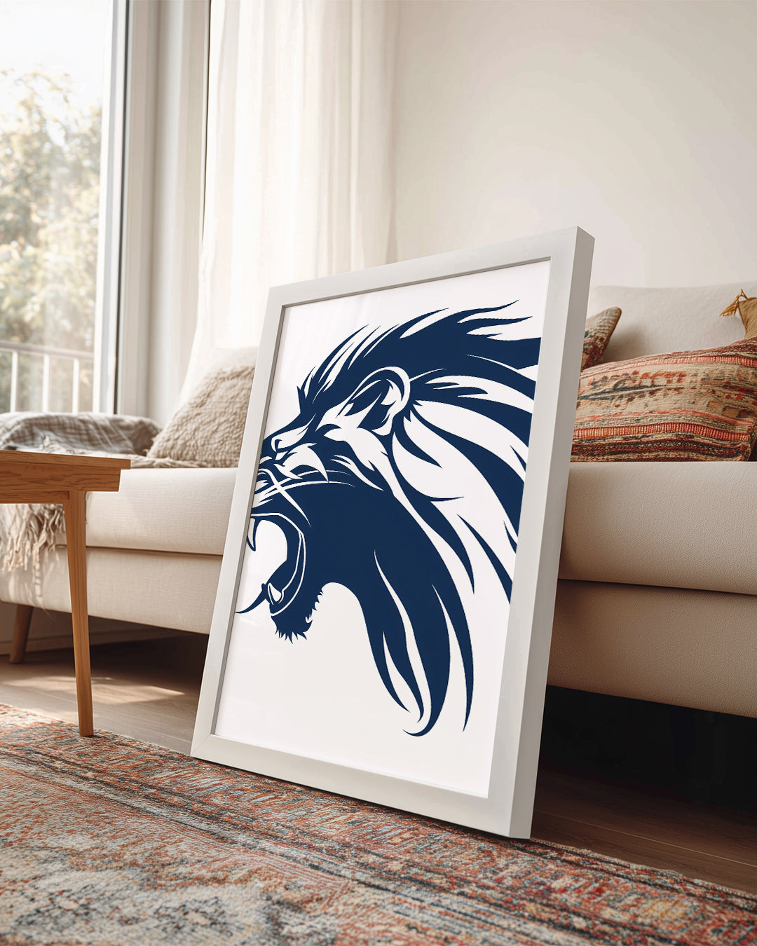 Aslan - Gururlu Aslan Yüzü Poster Tablosu