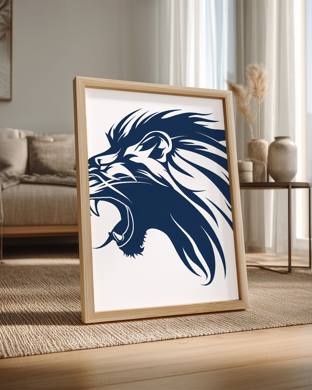 Aslan - Gururlu Aslan Yüzü Poster Tablosu