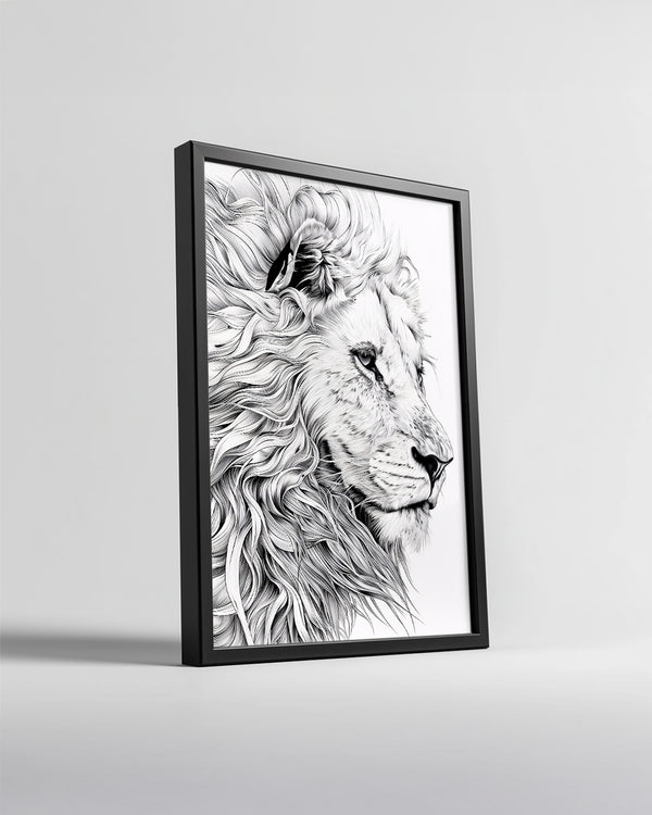 Aslan - Gururlu Bakış Poster Tablosu
