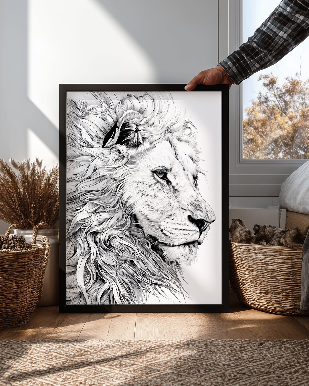 Aslan - Gururlu Bakış Poster Tablosu