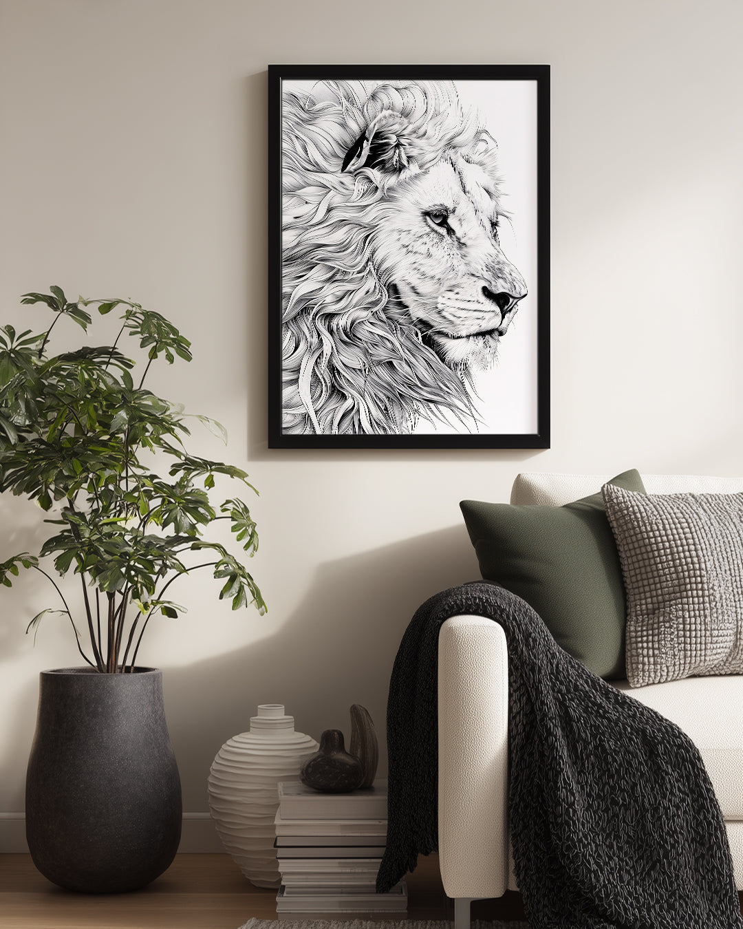 Aslan - Gururlu Bakış Poster Tablosu