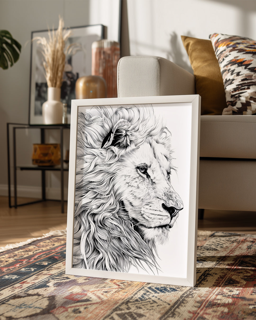 Aslan - Gururlu Bakış Poster Tablosu