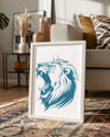 Aslan - Kükreme Anı Poster Tablosu