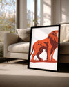 Aslan - Kükreyen Güç Poster Tablosu