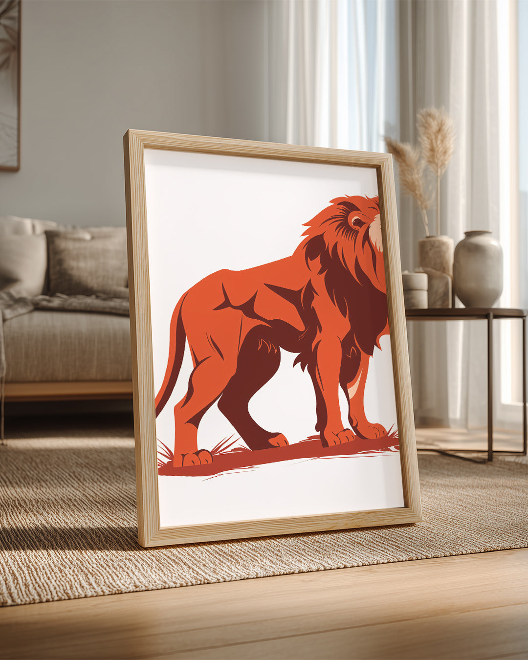 Aslan - Kükreyen Güç Poster Tablosu