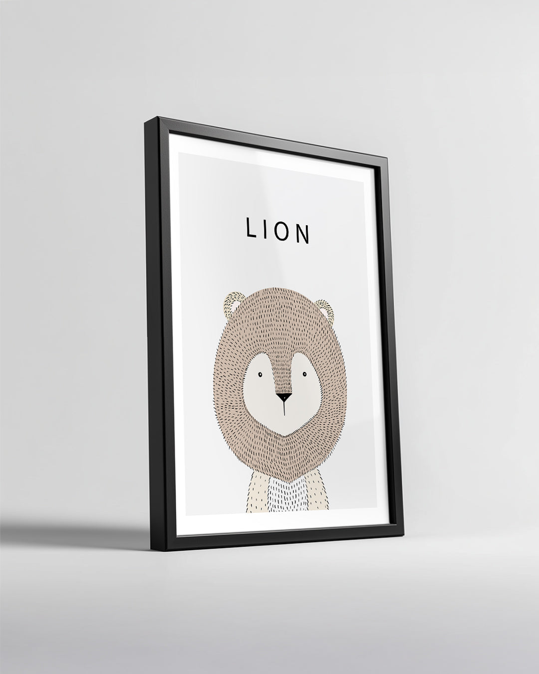 Aslan - Yeleli Yüz Poster Tablosu