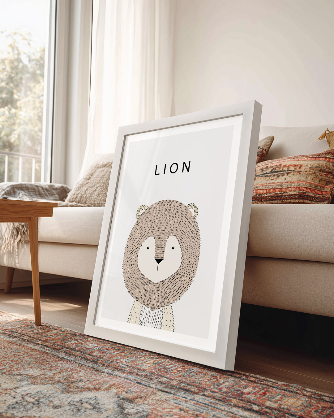 Aslan - Yeleli Yüz Poster Tablosu