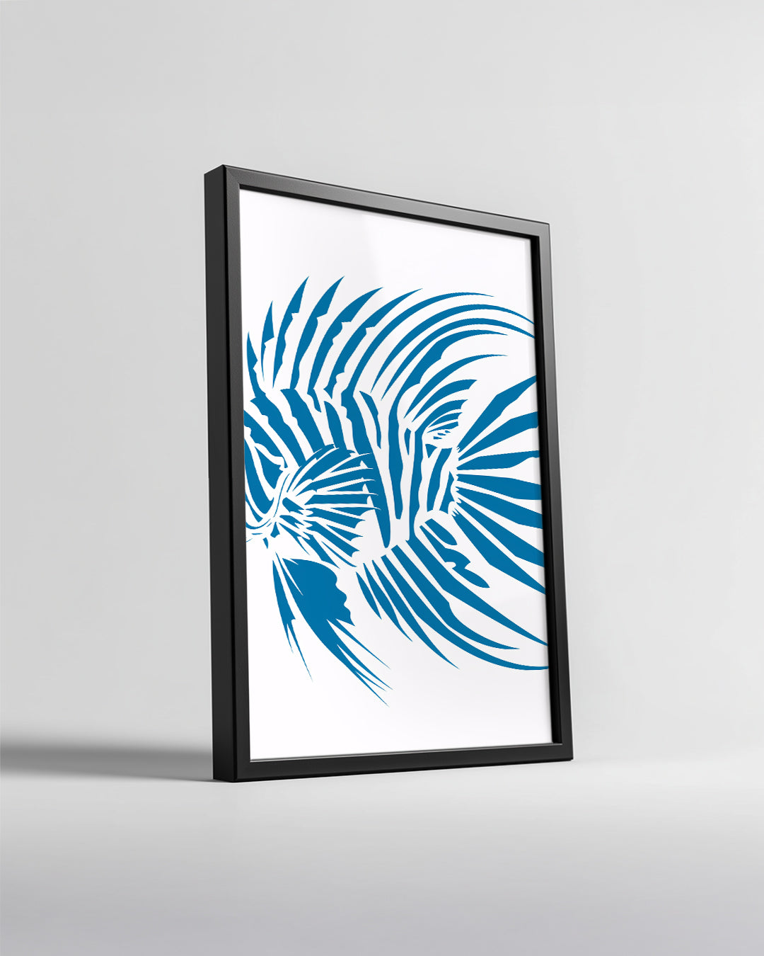 Aslan Balığı - Çizgili Yüzgeçler Poster Tablosu