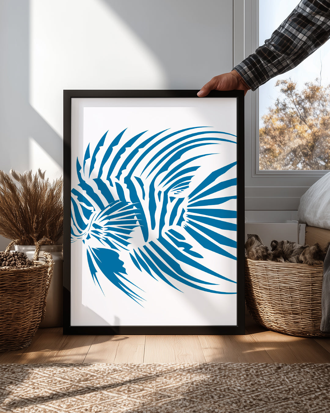 Aslan Balığı - Çizgili Yüzgeçler Poster Tablosu