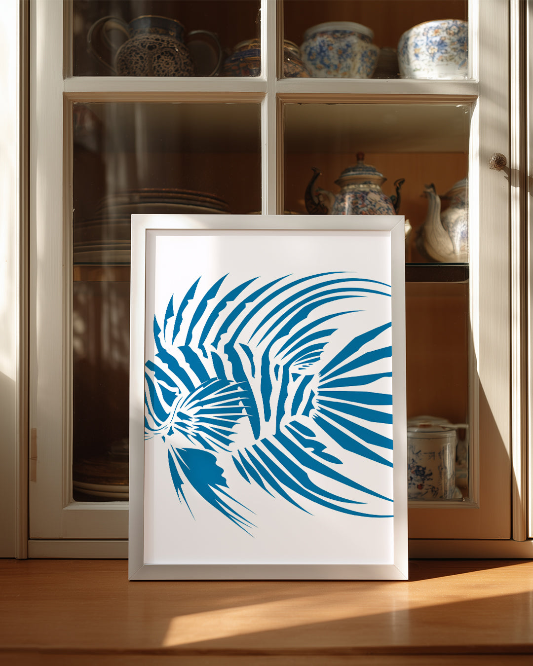 Aslan Balığı - Çizgili Yüzgeçler Poster Tablosu