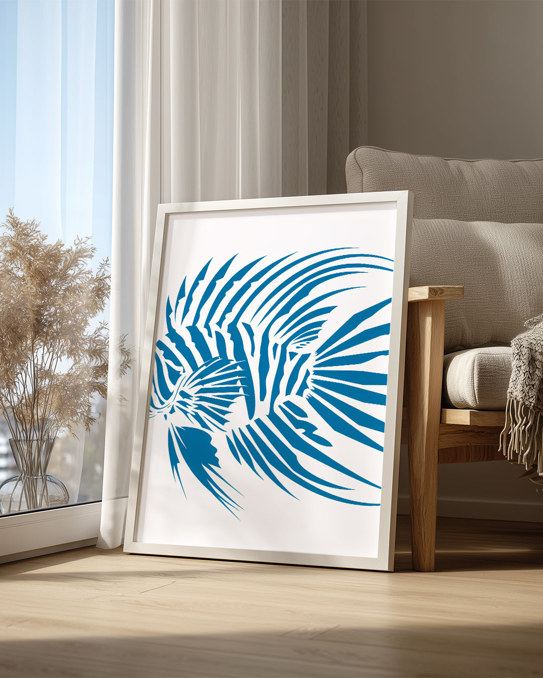 Aslan Balığı - Çizgili Yüzgeçler Poster Tablosu