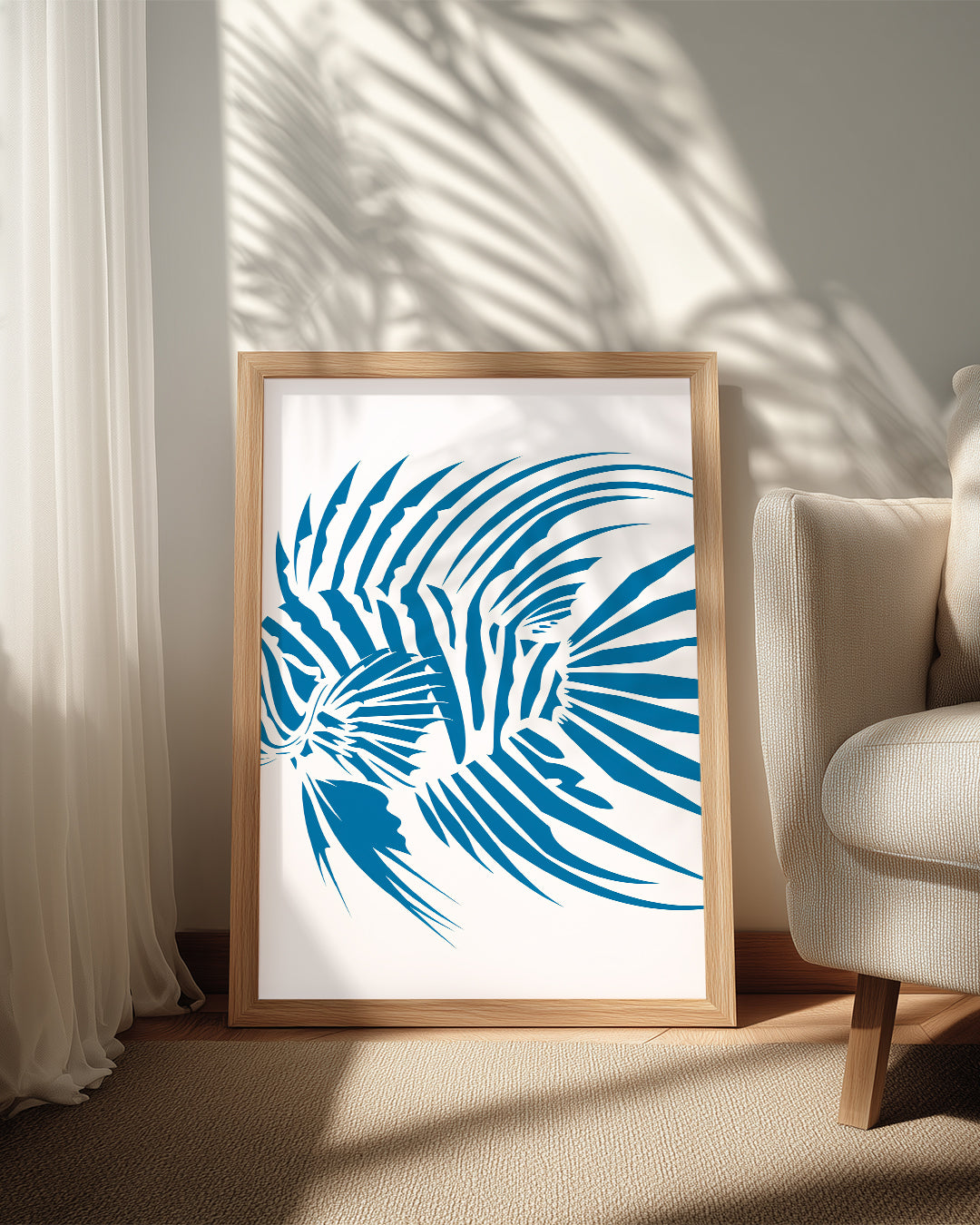 Aslan Balığı - Çizgili Yüzgeçler Poster Tablosu