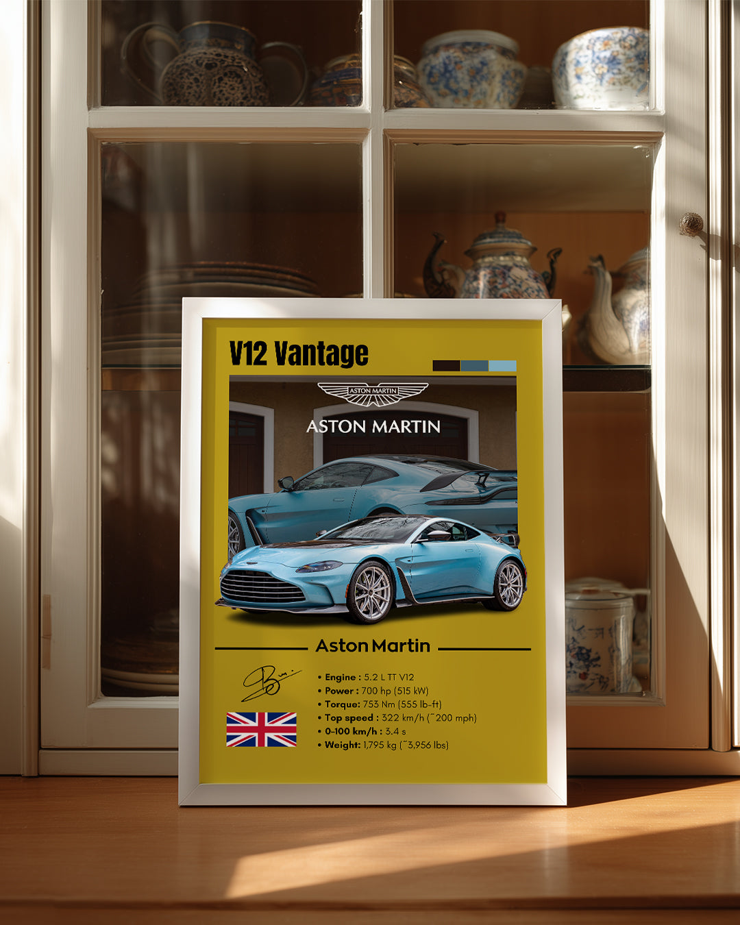 Aston Martin V12 Vantage Poster Tablosu