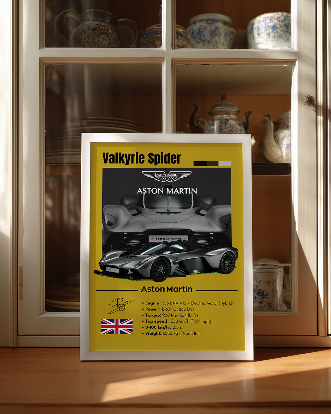 Aston Martin Valkyrie Spider Poster Tablosu