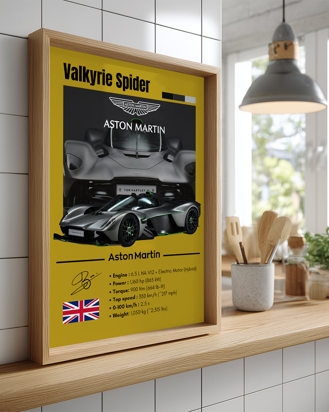 Aston Martin Valkyrie Spider Poster Tablosu