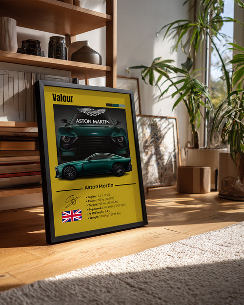 Aston Martin Valour Poster Tablosu