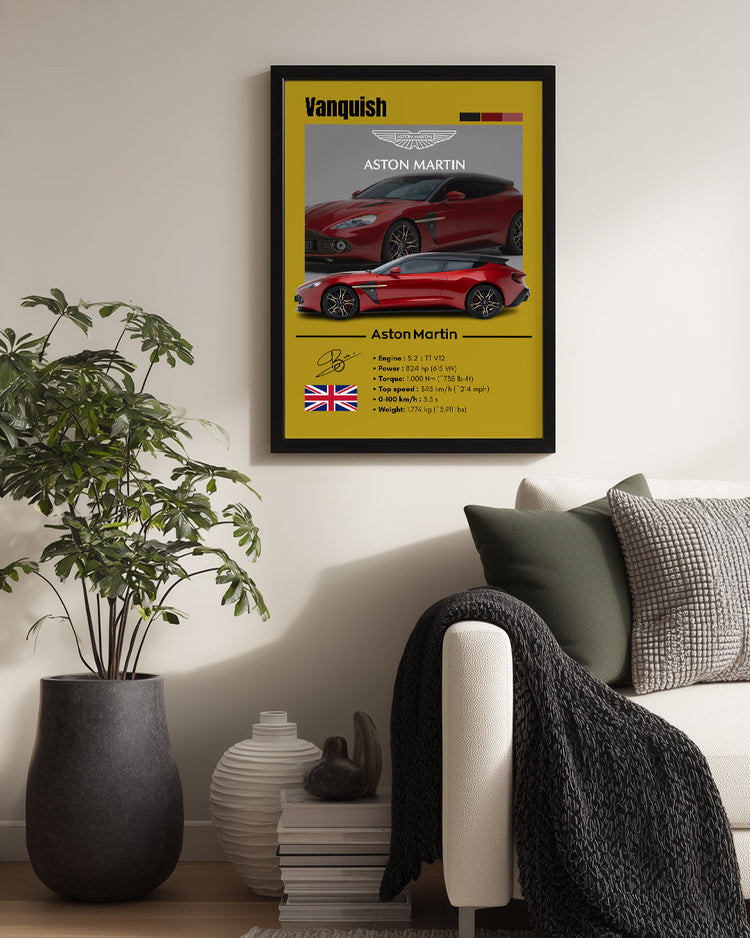 Aston Martin Vanquish Poster Tablosu