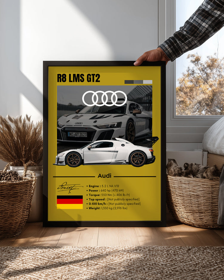 Audi R8 LMS GT2 Poster Tablosu