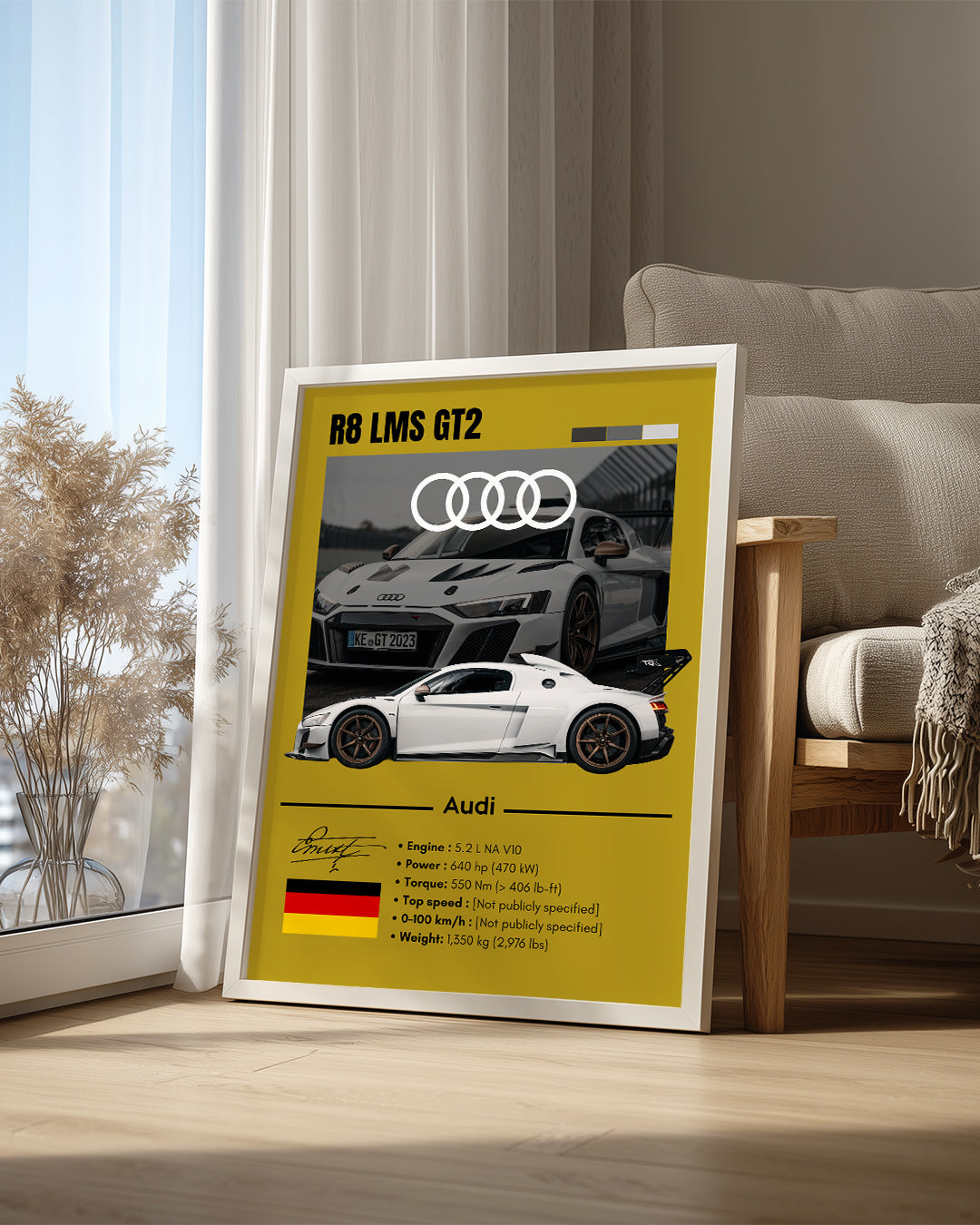 Audi R8 LMS GT2 Poster Tablosu
