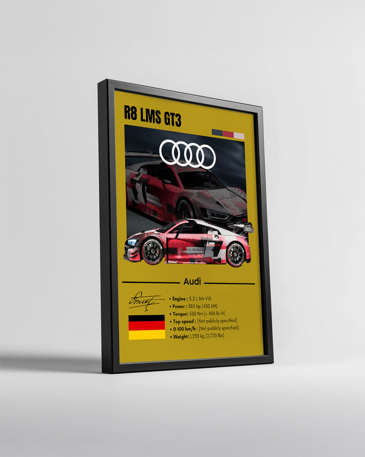 Audi R8 LMS GT3 Poster Tablosu