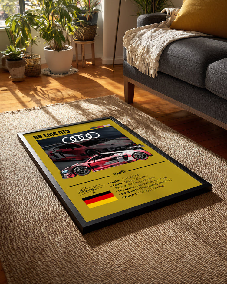 Audi R8 LMS GT3 Poster Tablosu