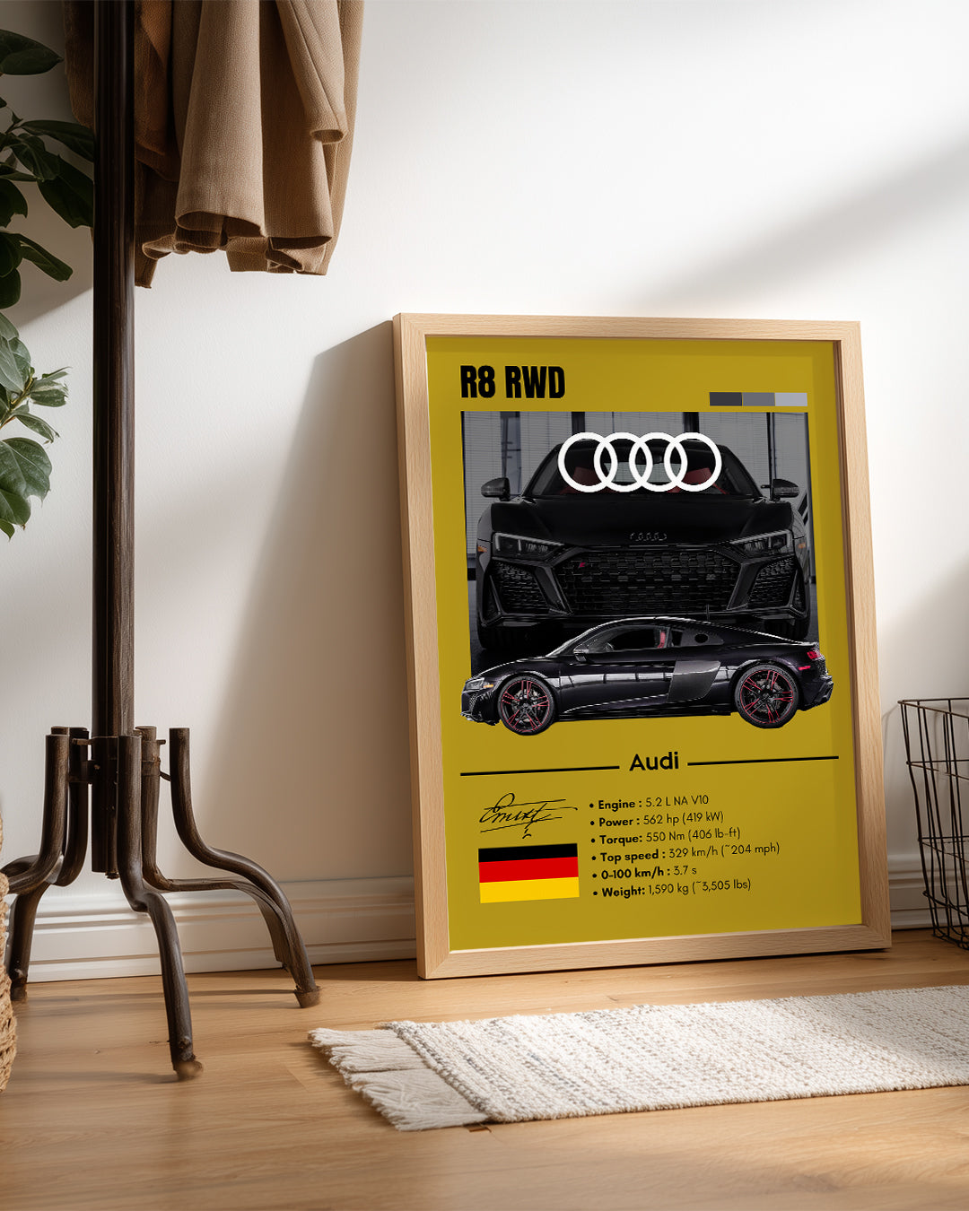 Audi R8 RWD Poster Tablosu