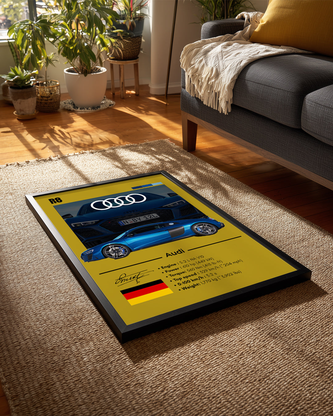 Audi R8 Poster Tablosu