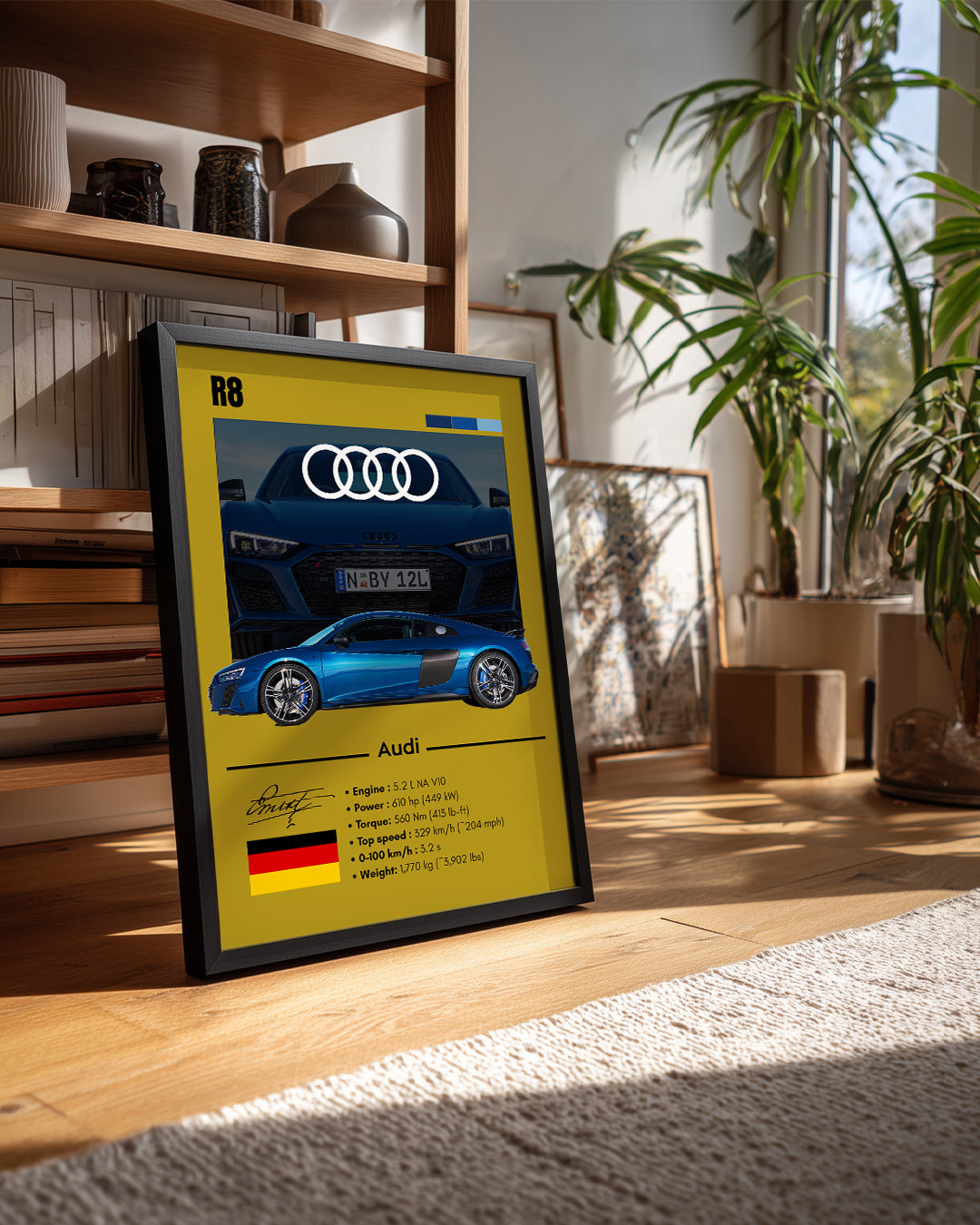 Audi R8 Poster Tablosu