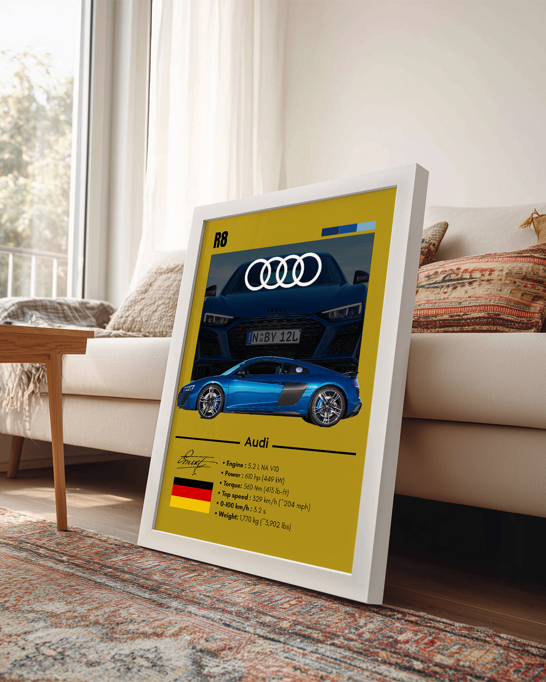 Audi R8 Poster Tablosu