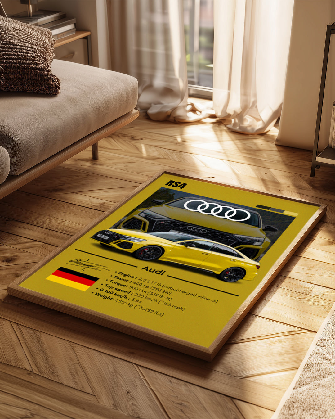 Audi RS3 Poster Tablosu