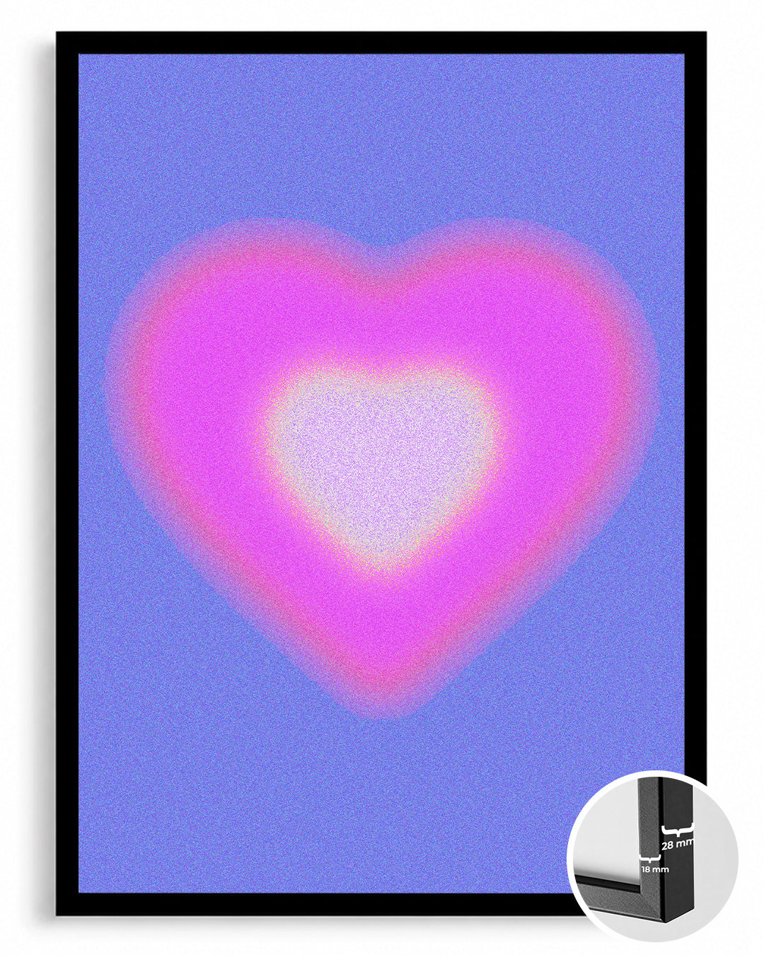 Aura Heart Poster Tablosu