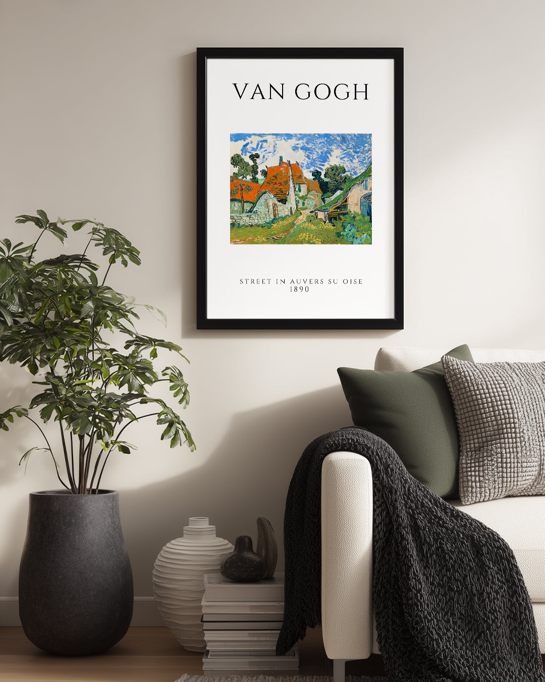 Auverste Sokak - Vincent van Gogh - 1890 Poster Tablosu