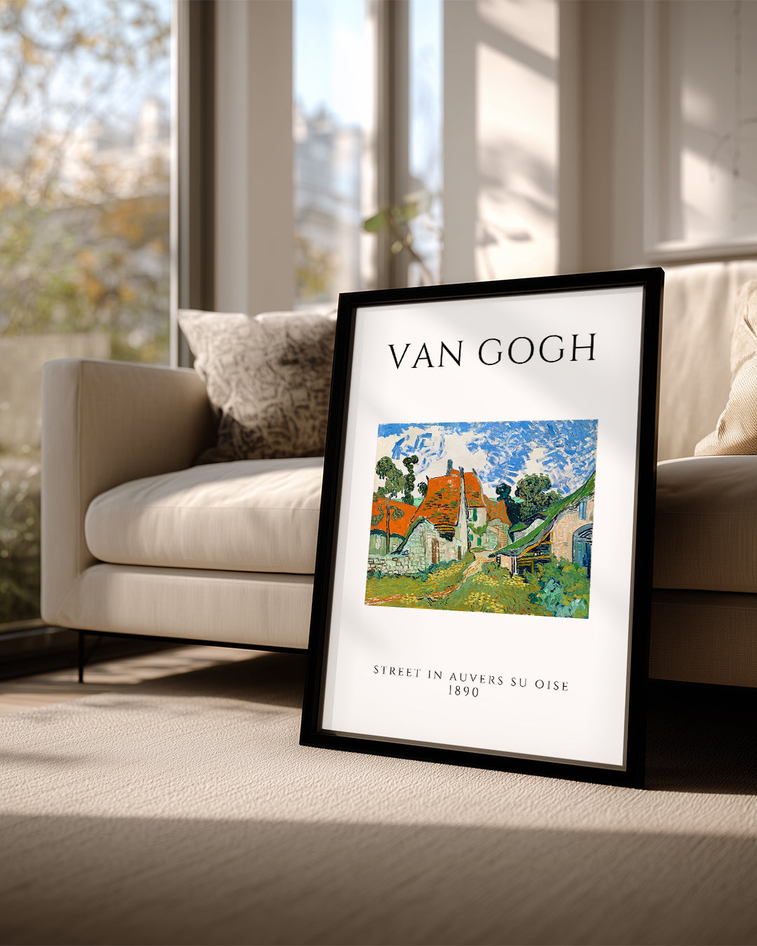Auverste Sokak - Vincent van Gogh - 1890 Poster Tablosu