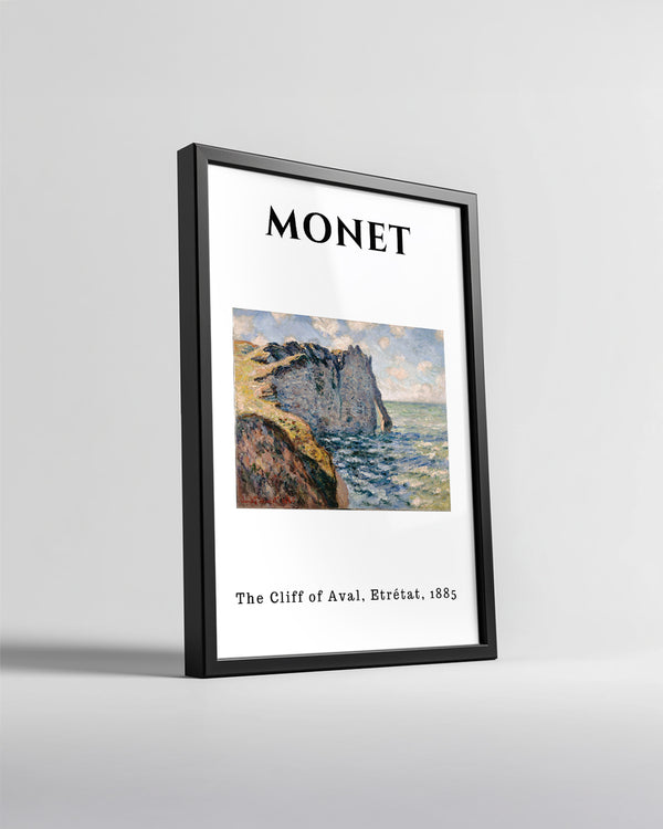 Aval Koyu Étretat - Claude Monet - 1885 Poster Tablosu