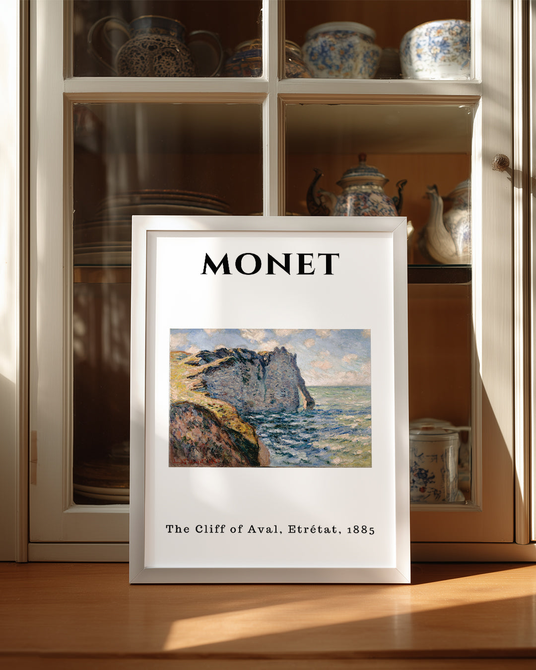 Aval Koyu Étretat - Claude Monet - 1885 Poster Tablosu