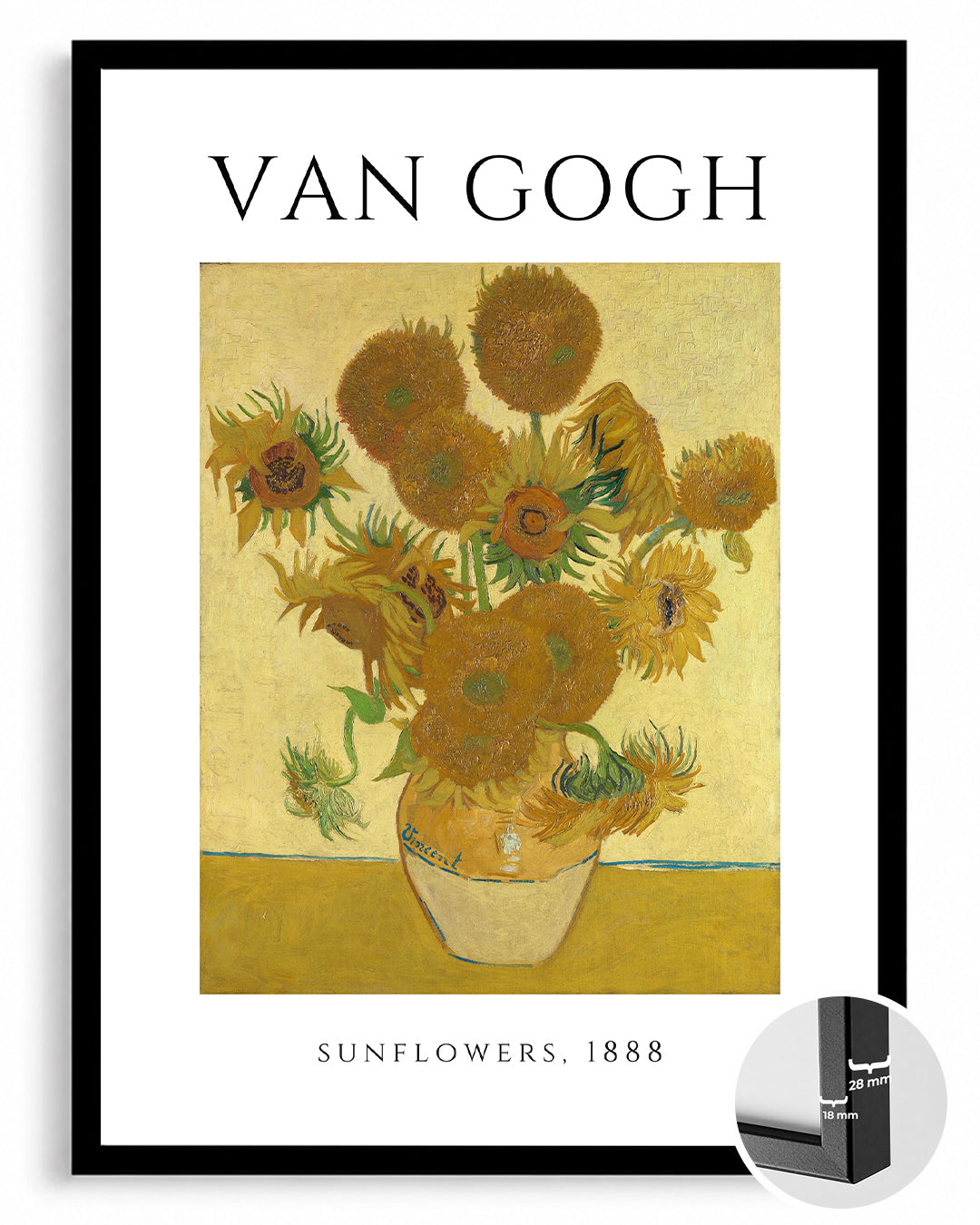 Ayçiçekleri - Vincent van Gogh - 1888 Poster Tablosu