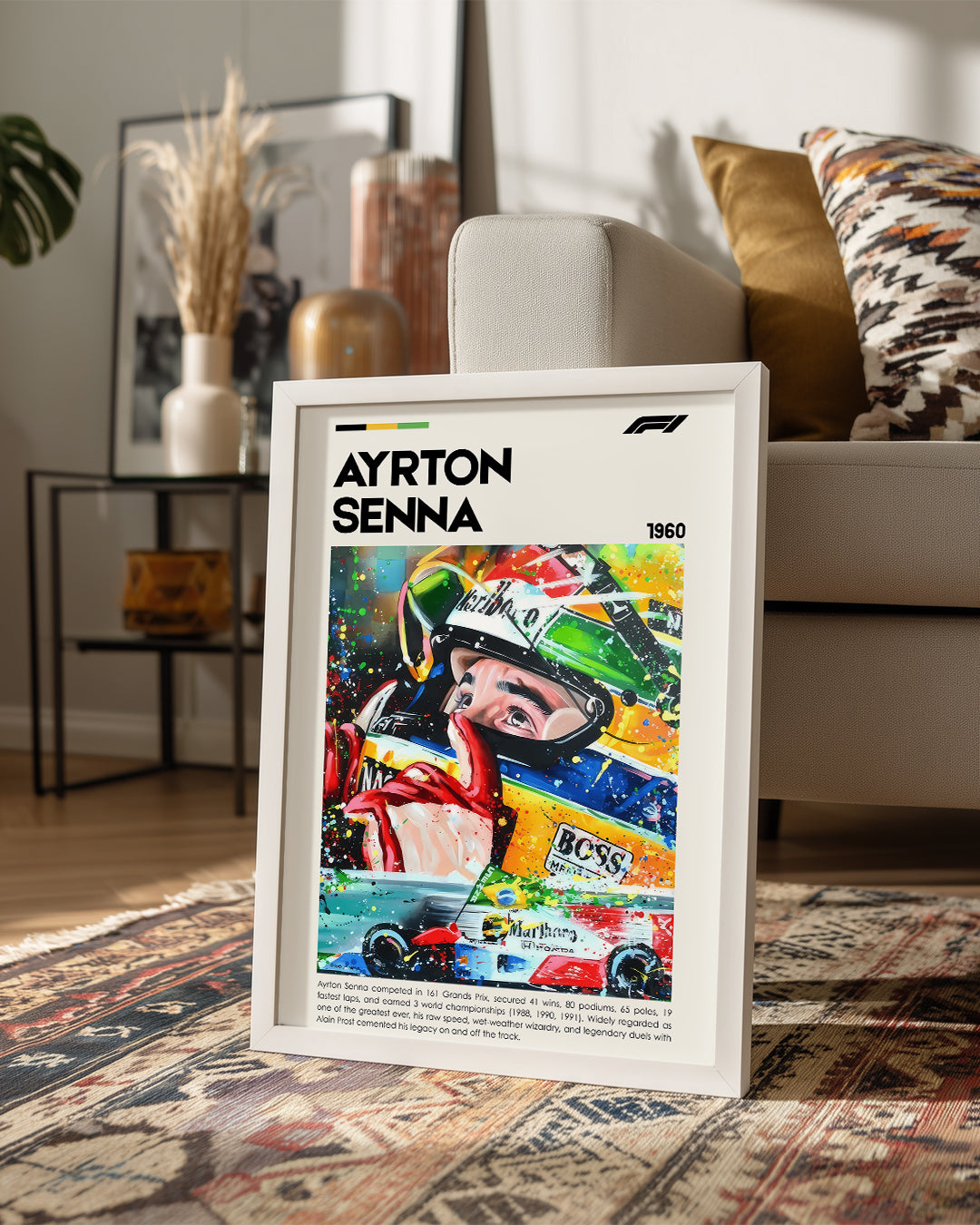 Ayrton Senna Poster Tablosu