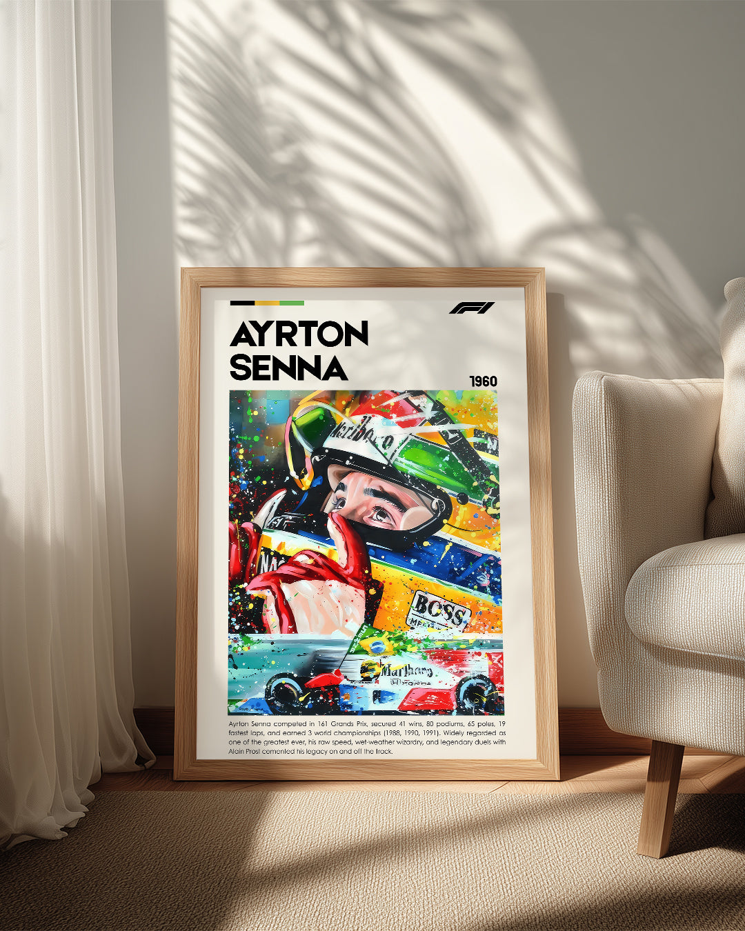 Ayrton Senna Poster Tablosu