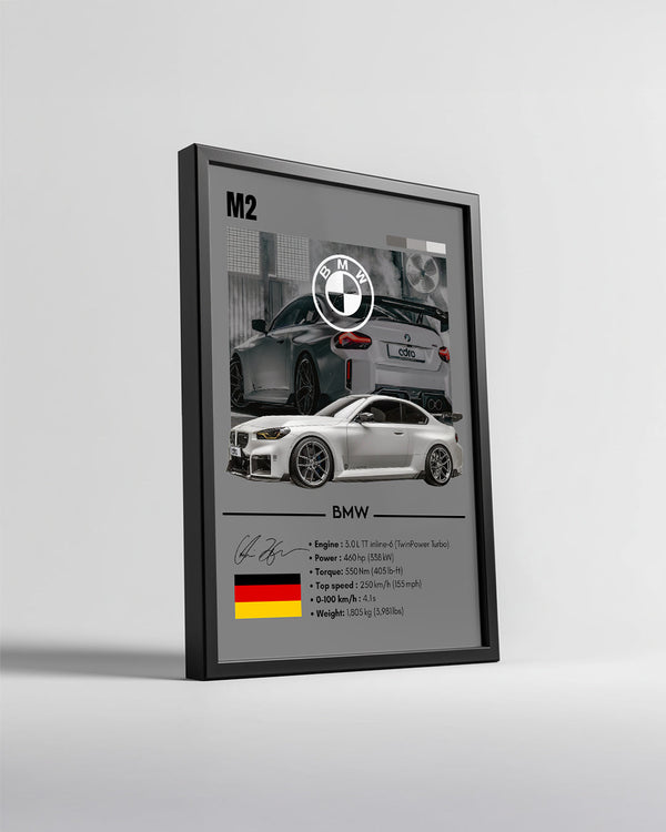 BMW M2 GRİ Poster Tablosu