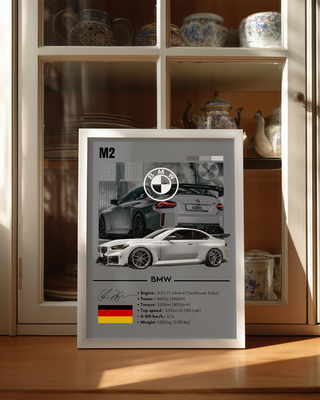 BMW M2 GRİ Poster Tablosu