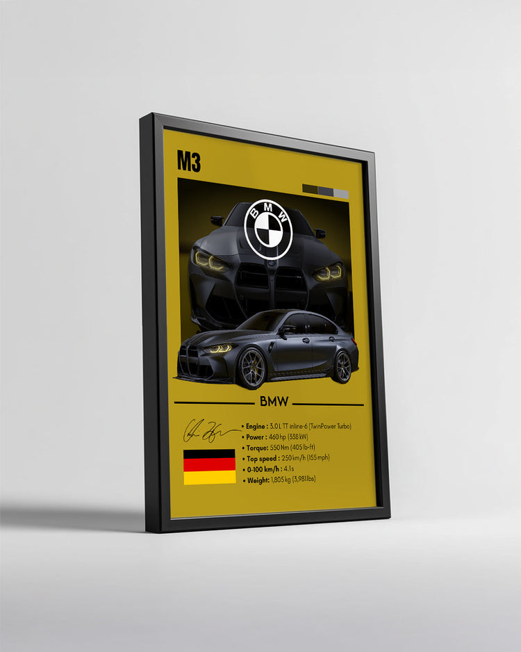 BMW M3 Poster Tablosu