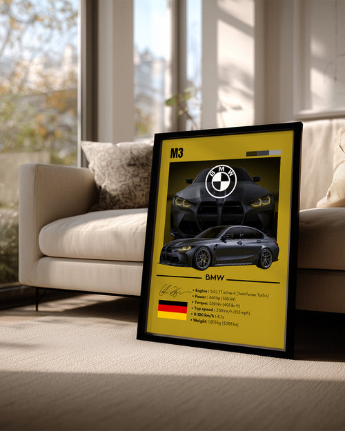 BMW M3 Poster Tablosu